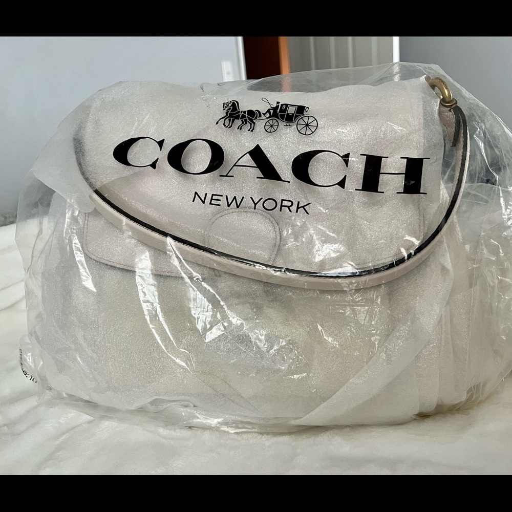 Coach May Shoulder Bag In Chalk Colour